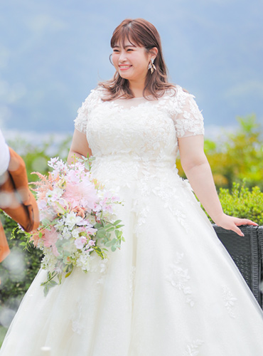 大きいサイズのウエディングドレス|ぽっちゃり花嫁専用ドレスCurvy